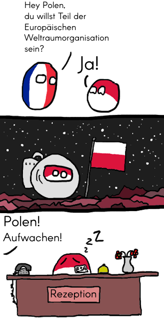 Frankreich - Polen Europaische Weltraumorganisation.png