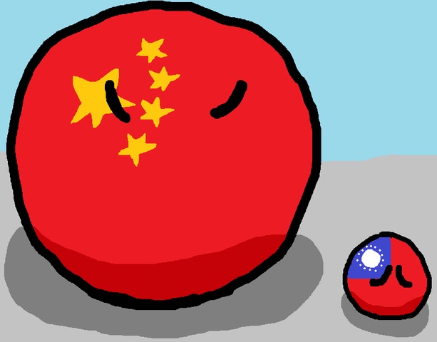 Archivo:Chinaball intimidando a Taiwánball.jpg