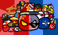 Escenario de la Guerra Fría con Polandball