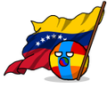 Bubu zuliano 2.0 con la bandera de Colombia con estrellas
