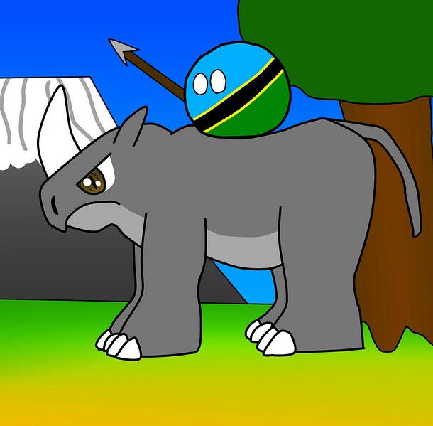 Archivo:Rhino riding tanzaniaball by dykroon chan ddkj09p-pre.jpg