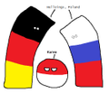 Alemania (bandera actual) y Rusia tienen forma de Reichtangle en este ejemplo
