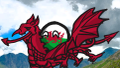Gales con su dragón