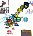 Mapa de Noruega versíon Polandball