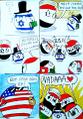 Desde el comienzo, Israel se ha ganado la antipatía de las naciones árabes. En este cómic Israel aparece como una ball.