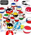 Mapa de Alemania versión Polandball.