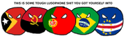 Paises de habla portugesa(Portugal en el medio)